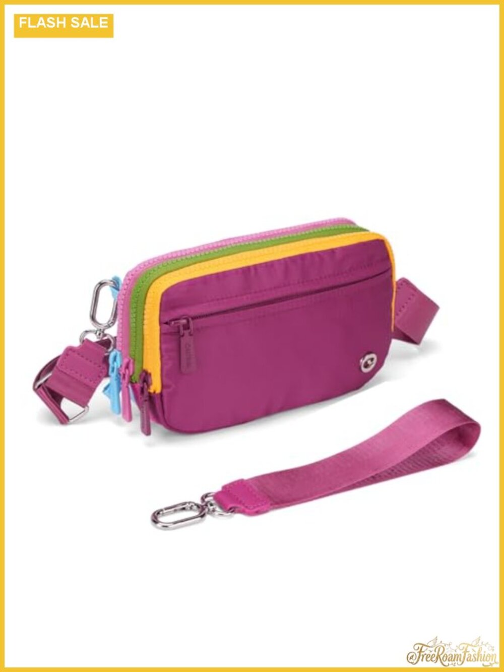 Nylon Crossbody Wristlet Wallet Detachable Strap Multi-Way Small Bag